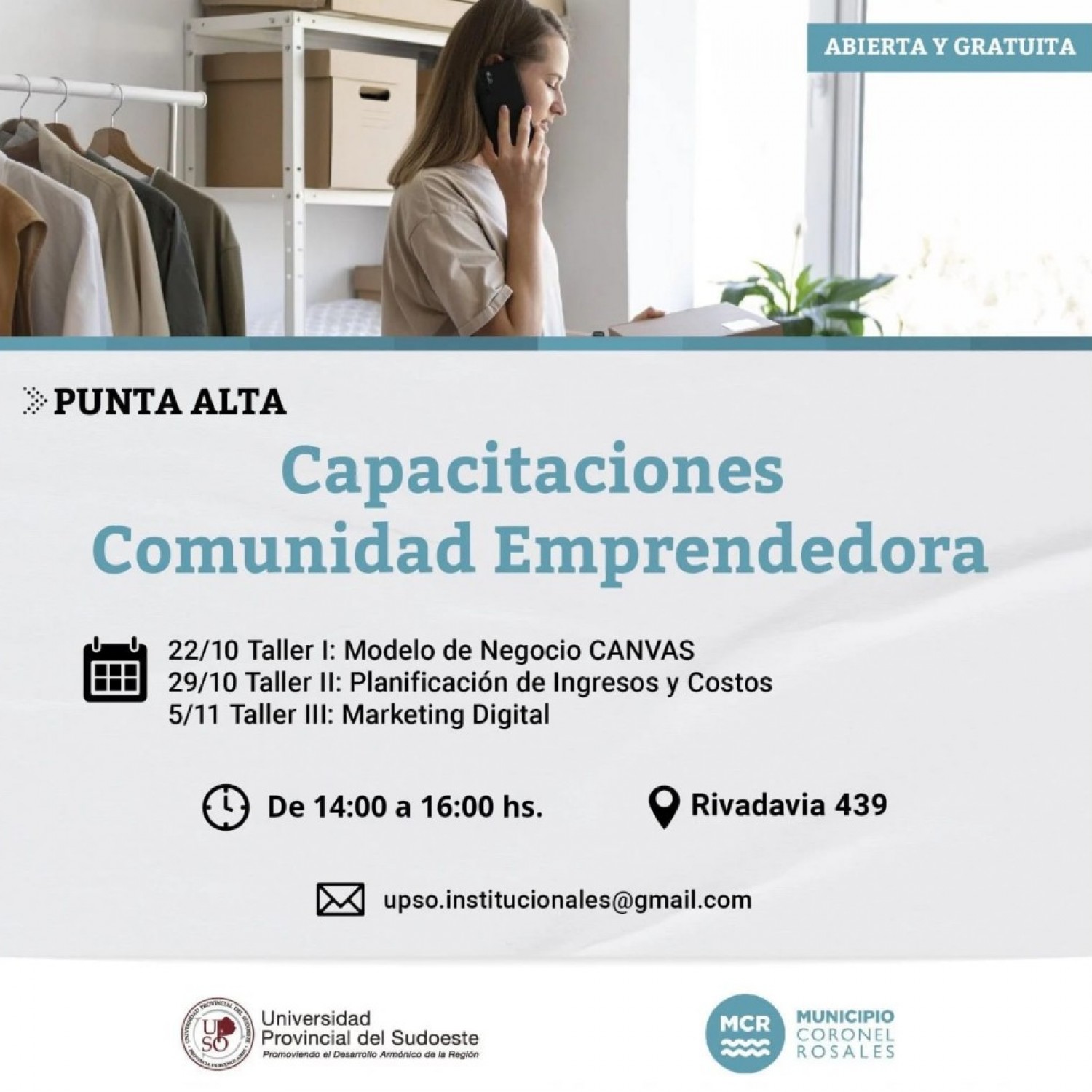 Programa Municipal de Acompa&ntilde;amiento y Capacitaciones para Emprendedores 