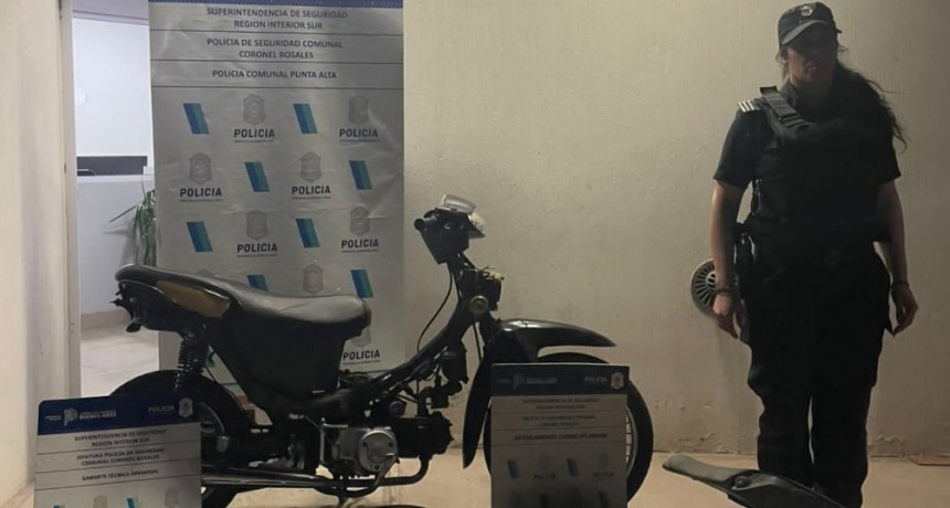 Aprehendido por circular en una moto con pedido de secuestro activo