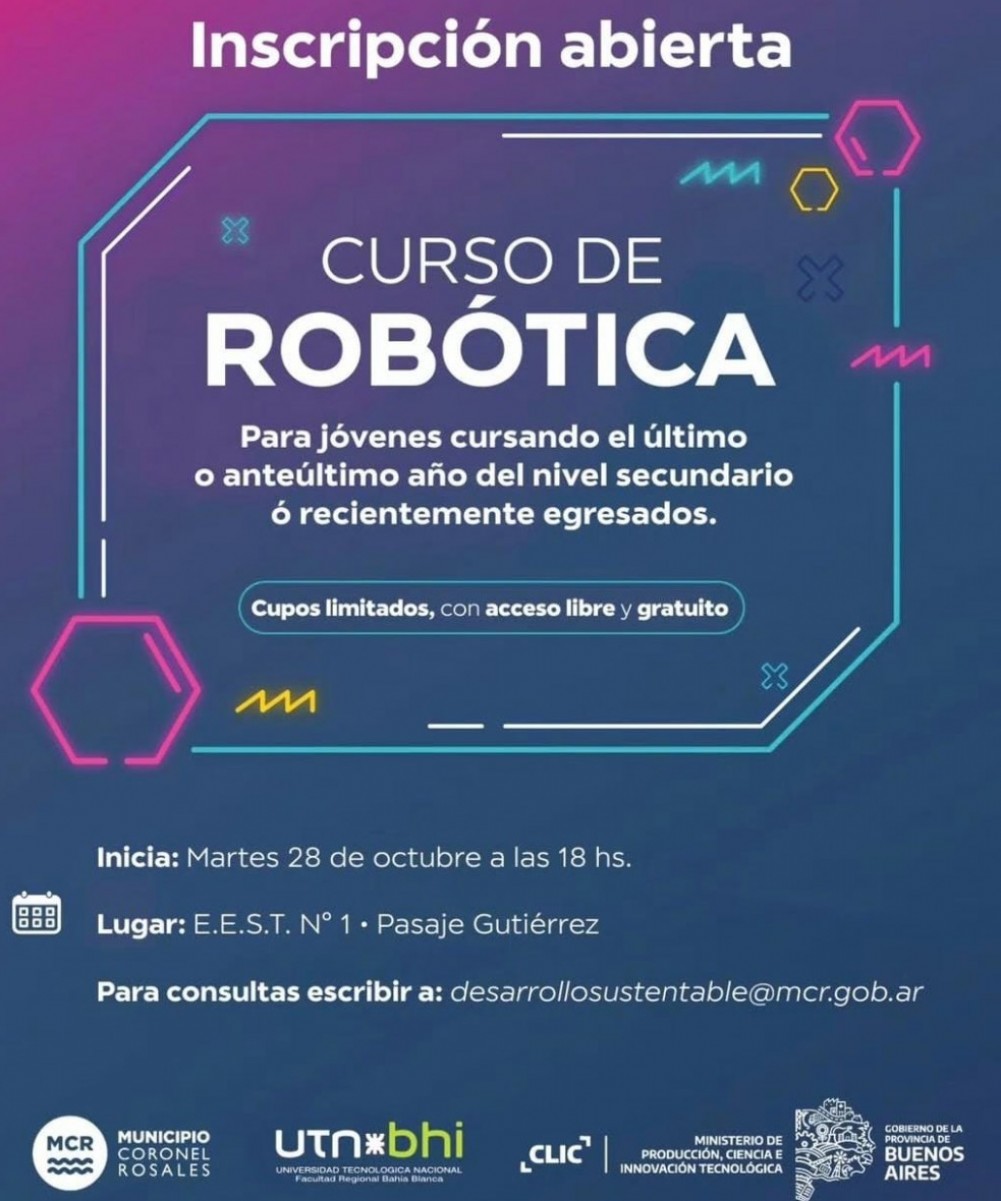 Curso de Robotica en la escuela tecnica n&ordm; 1