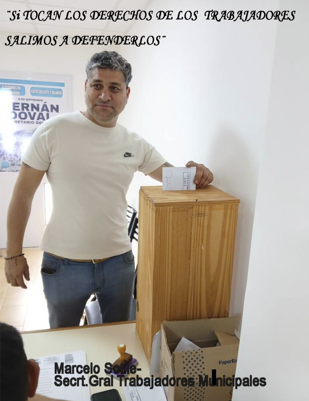 Sotile: �Si tocan los derechos de los trabajadores saldremos a defenderlos�