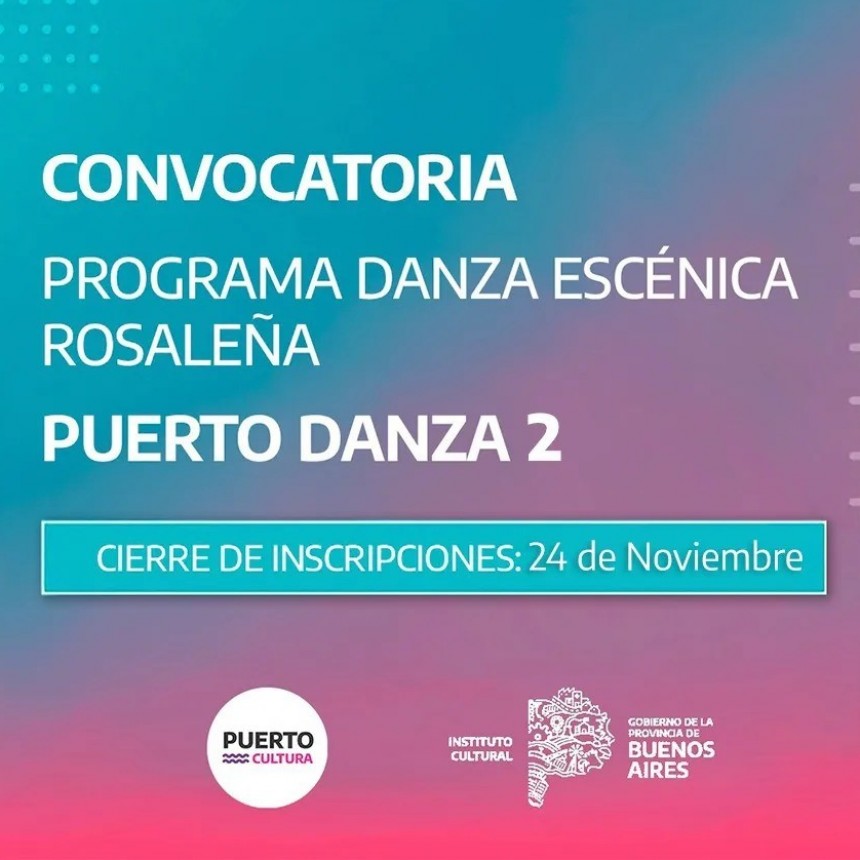 Nueva convocatoria por concurso de Danza en el Puerto rosales