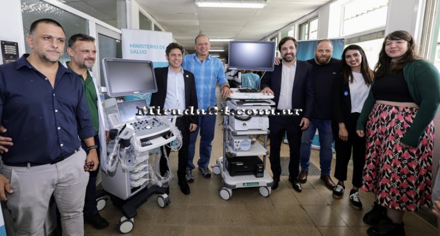 Kicillof entreg&oacute; equipamiento para el hospital Virgen del Carmen