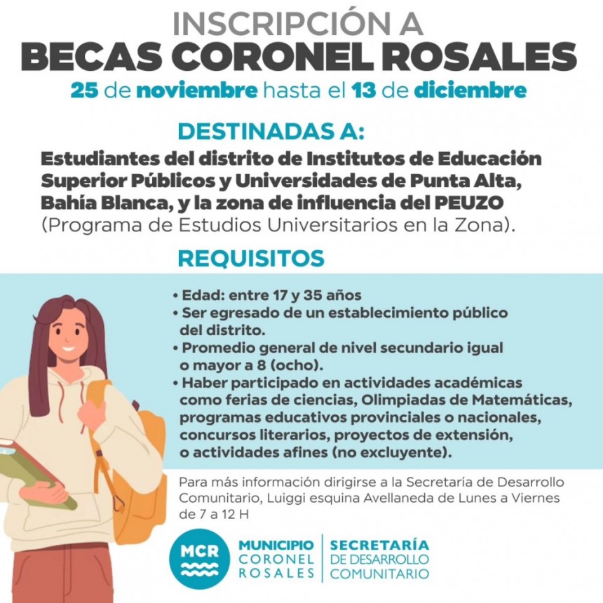 BECAS CORONEL ROSALES 