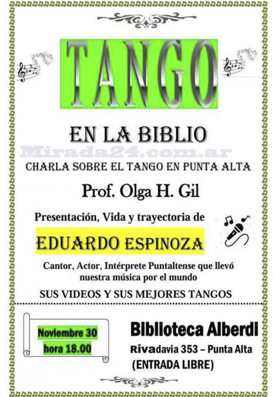 Tango en la Biblioteca Alberdi