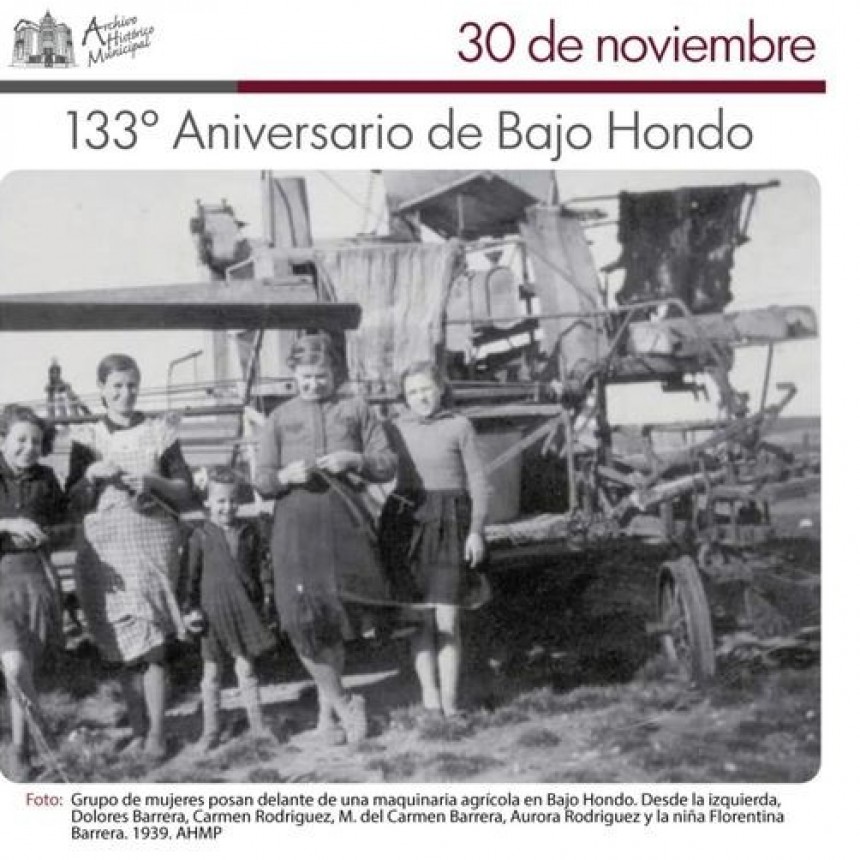 133&ordm; ANIVERSARIO DE BAJO HONDO