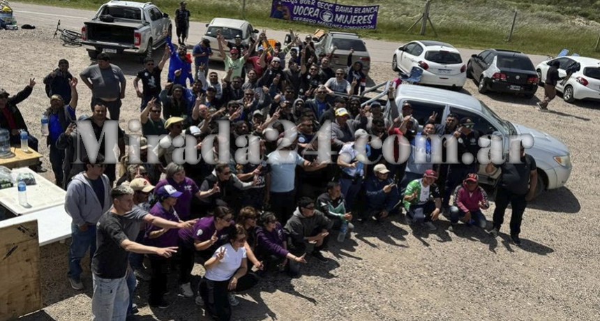 Protesta de UOCRA en Puerto Rosales: acuerdo parcial y continuidad en estado de alerta