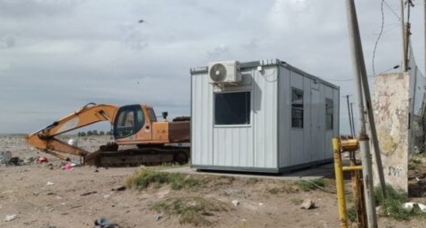 El Municipio coloc&oacute; nuevo contenedor oficina para empleados del predio de disposici&oacute;n de residuos 