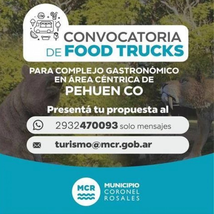 Pehuenco: Convocatoria a food trucks