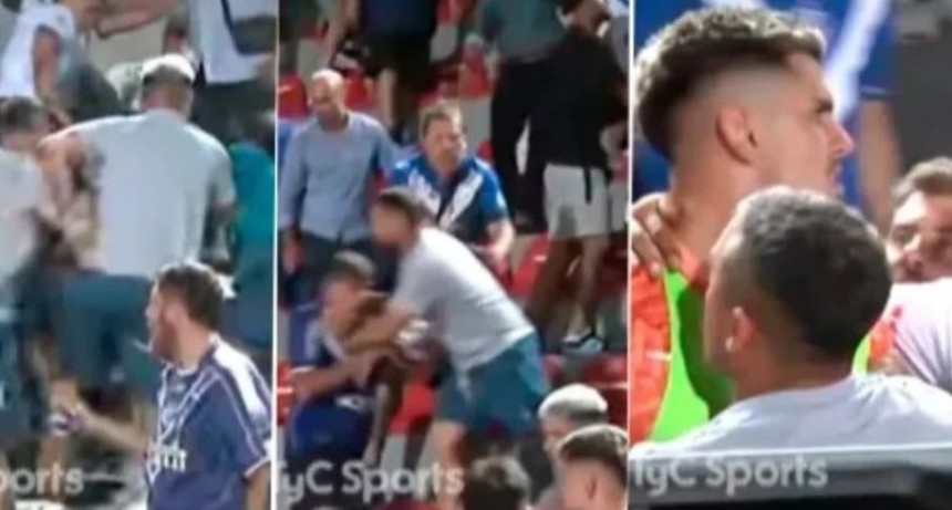 Esc&aacute;ndalo entre hinchas y jugadores de V&eacute;lez tras perder la final de la Copa Argentina