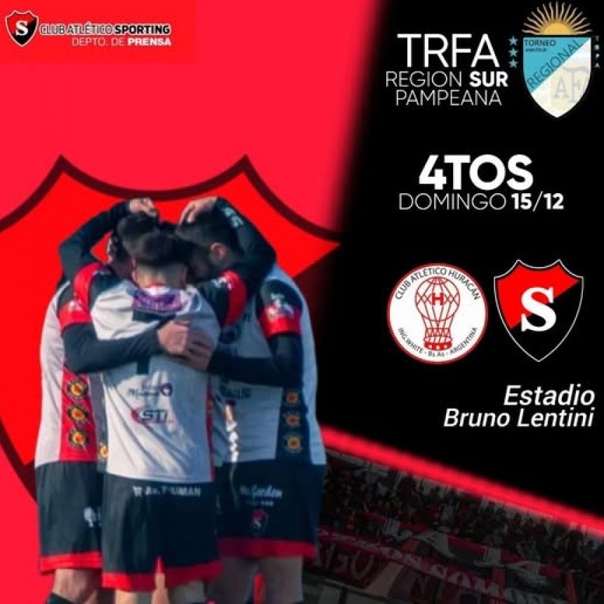 Sporting se juega el paso a semifinal del Torneo Federal Amateur en ing. White