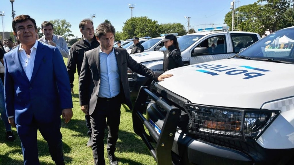 Kicillof entregó 40 nuevos patrulleros para fortalecer la seguridad