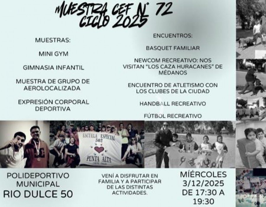 Cierre del ciclo 2025 del CEF N&ordm; 72